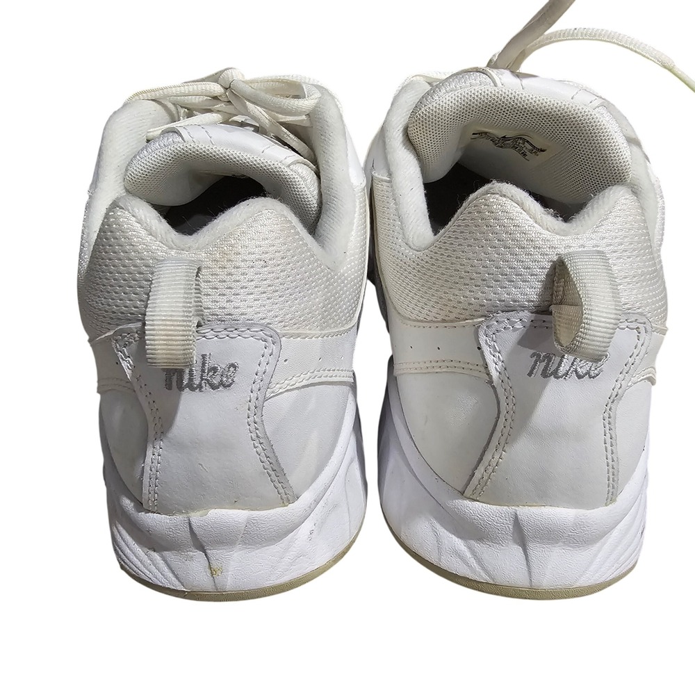 Nike Mens White Leather Athletic Running Shoes Size 14 - Picture 4 of 7